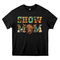 Black show mom scottish cattle Heavy Core Tee - BarkalooDesign
