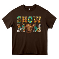 Chocolate Brown show mom scottish cattle Heavy Core Tee - BarkalooDesign