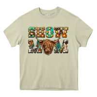 Mossy show mom scottish cattle Heavy Core Tee - BarkalooDesign