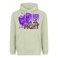Matcha Her fight is our fight purple ribbon Heavyweight Hoodie - NancyCooperArtShop