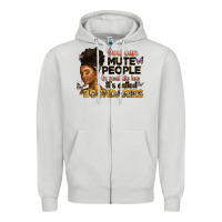 Dove Grey you can mute people in real life too it's called b Zipper Hoodie - Artiststas