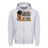 Heather Grey you can mute people in real life too it's called b Zipper Hoodie - Artiststas
