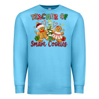 Ocean Blue Teacher of smart cookies Premium Sweatshirt - texasbilliewilder