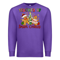 Purple Teacher of smart cookies Premium Sweatshirt - texasbilliewilder