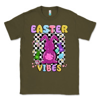 Army Green easter vibes peep faux sequin Classic Tee - MaliasSmallBusiness