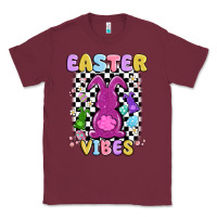 Burgundy easter vibes peep faux sequin Classic Tee - MaliasSmallBusiness