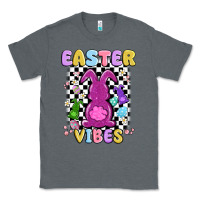 Charcoal Heather easter vibes peep faux sequin Classic Tee - MaliasSmallBusiness