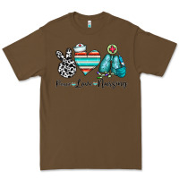 Cacao peace love nursing Premium Tee - CowhideDigitalArt