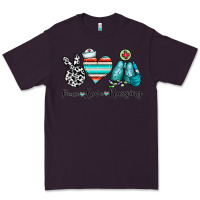 Plum peace love nursing Premium Tee - CowhideDigitalArt
