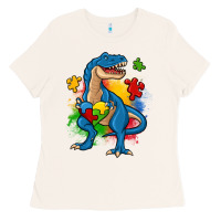 Bone autism trex Ladies Tee - Zillion Design Studio