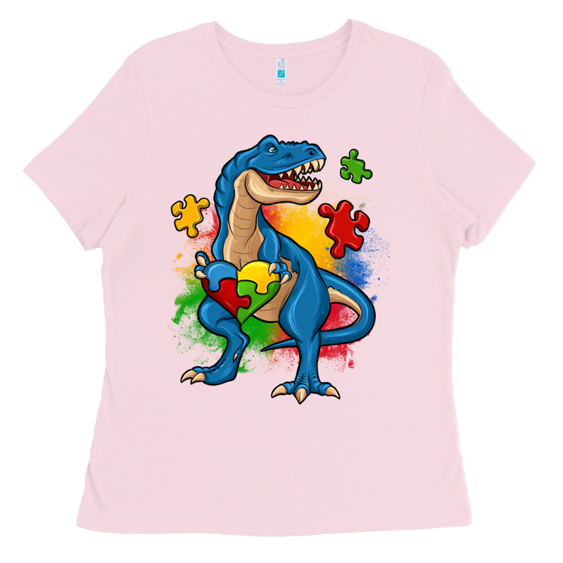 Autism Trex Ladies Tee by Zillion Design Studio | Teevron