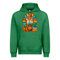 Emerald Thanksgiving Cold Drink Frappe Urban Hoodie - FaDigitalArtStudio