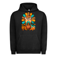 Pigment Black Thanksgiving Cold Drink Frappe Urban Hoodie - FaDigitalArtStudio