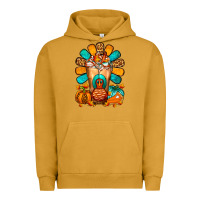 Pigment Peanut Butter Thanksgiving Cold Drink Frappe Urban Hoodie - FaDigitalArtStudio