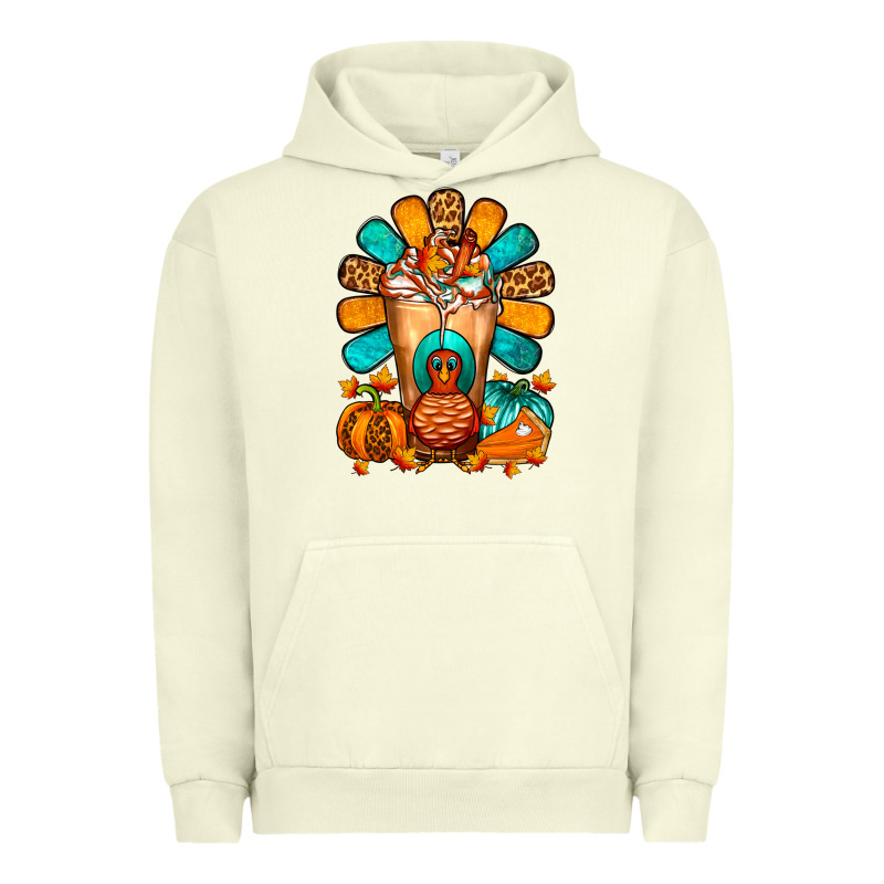 Thanksgiving Cold Drink Frappe Urban Hoodie by FaDigitalArtStudio | Teevron