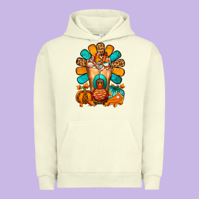 Thanksgiving Cold Drink Frappe Urban Hoodie Designed By Fadigitalartstudio