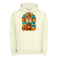 Pigment Pistachio Thanksgiving Cold Drink Frappe Urban Hoodie - FaDigitalArtStudio