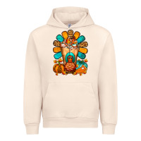 Sandshell Thanksgiving Cold Drink Frappe Urban Hoodie - FaDigitalArtStudio