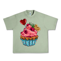 Oil Green valentines day cupcake Urban Heavy Tee - AdoDesignShop