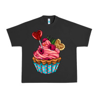 Pigment Black valentines day cupcake Urban Heavy Tee - AdoDesignShop