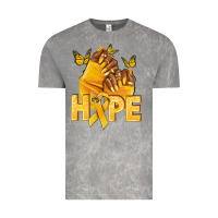 Cloud Rock hope yellowribbonchildhood cancer nails Vintage Tee - NancyCooperArtShop