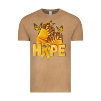 Hope Yellowribbonchildhood Cancer Nails Vintage Tee | Teevron