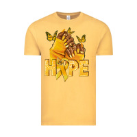 Vintage Mustard hope yellowribbonchildhood cancer nails Vintage Tee - NancyCooperArtShop