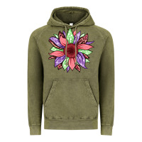 Vintage Olive easter spring sunflower Vintage Hoodie - Jasminsmagicworld