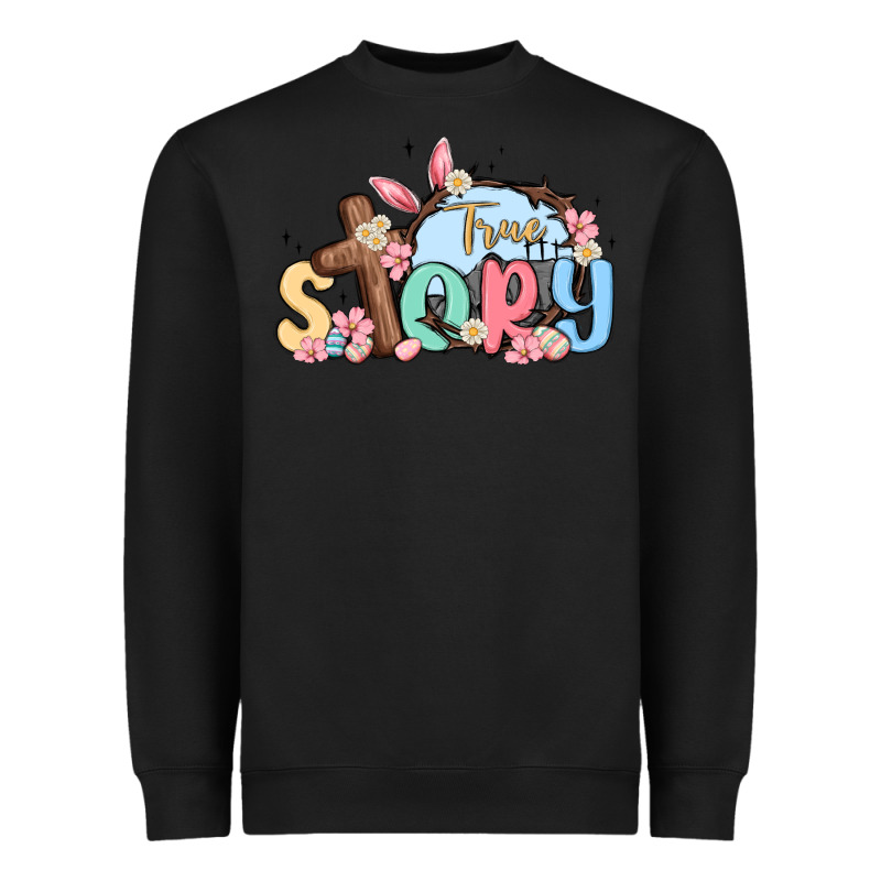 True Story Easter Heavyweight Sweatshirt by MaliasSmallBusiness | Teevron