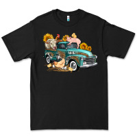 Black western farm truck coop animals farm animals Premium Tee - FaDigitalArtStudio