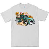 Dove Grey western farm truck coop animals farm animals Premium Tee - FaDigitalArtStudio