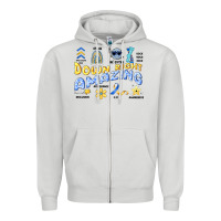 Dove Grey down right amazing Zipper Hoodie - Artiststas