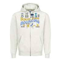 Oatmeal Heather down right amazing Zipper Hoodie - Artiststas
