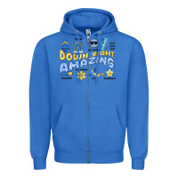 True Royal down right amazing Zipper Hoodie - Artiststas