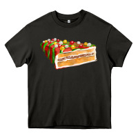 Asphalt red christmas cake fa element 1 Heavy Core Tee - FaDigitalArtStudio