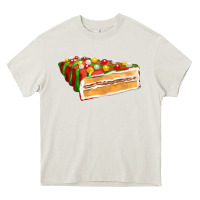 Cream red christmas cake fa element 1 Heavy Core Tee - FaDigitalArtStudio