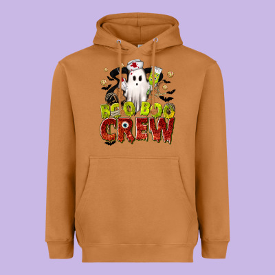 Boo Boo Crew Nurse Heavyweight Hoodie Designed By Texasbilliewilder