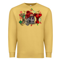 Antique Gold Christmas Joy skeleton Premium Sweatshirt - NancyCooperArtShop