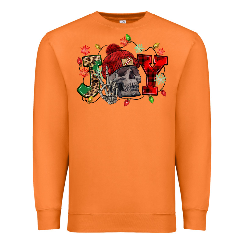 Christmas Joy Skeleton Premium Sweatshirt by NancyCooperArtShop | Teevron
