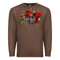 Chestnut Christmas Joy skeleton Premium Sweatshirt - NancyCooperArtShop