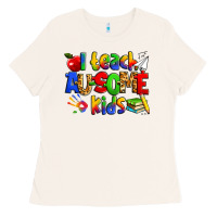 Bone i teach ausome kids autism teacher Ladies Tee - Zillion Design Studio