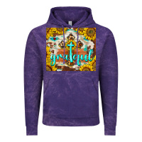 Cloud Purple grateful cross Vintage Hoodie - BarkalooDesign