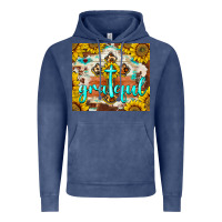 Vintage Denim grateful cross Vintage Hoodie - BarkalooDesign