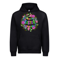 Black Easter Day Flower Easter Urban Hoodie - OliviaCreatesArt