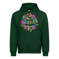 Forest Green Easter Day Flower Easter Urban Hoodie - OliviaCreatesArt