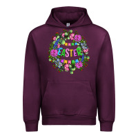 Mauve Wine Easter Day Flower Easter Urban Hoodie - OliviaCreatesArt