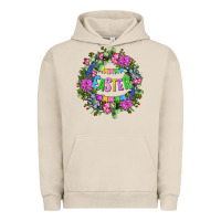Pigment French Oak Easter Day Flower Easter Urban Hoodie - OliviaCreatesArt
