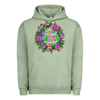 Pigment Oil Green Easter Day Flower Easter Urban Hoodie - OliviaCreatesArt