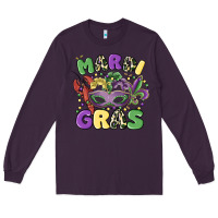 Plum mardi gras Long Sleeve Tee - MaliasSmallBusiness