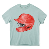 Arona red baseball batting helmet fa element Heavy Core Tee - FaDigitalArtStudio